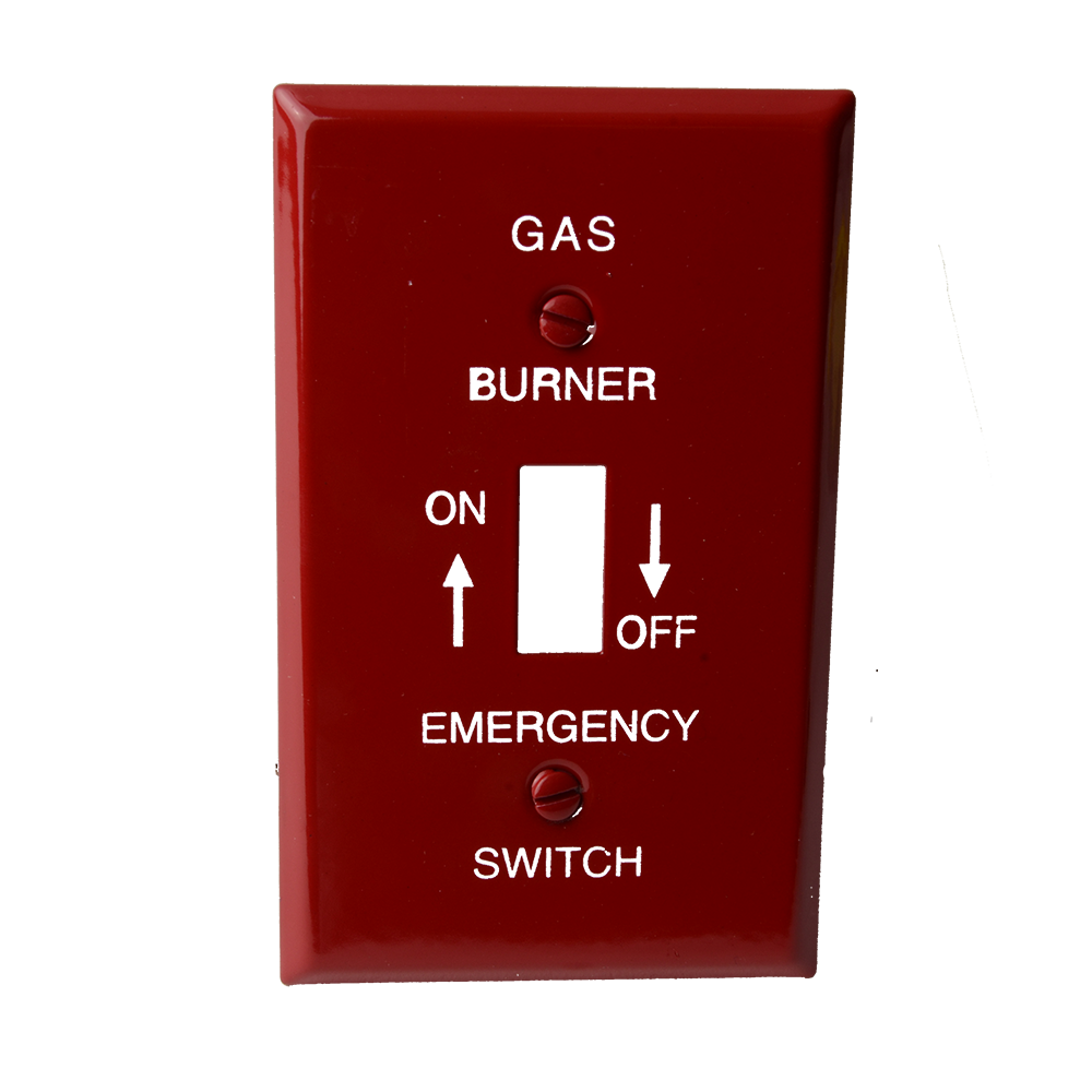 DiversiTech 625-S15 Cover Switch Plate Gas EMR Red