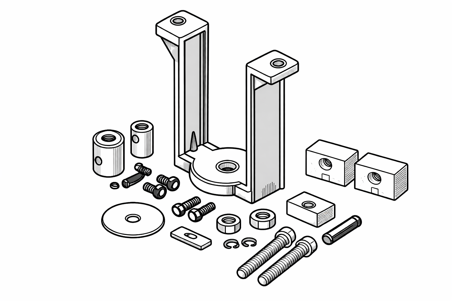 Barber Colman (Schneider Electric) AV-496 Valve Linkage Kit for MK-88XX Series and MK-89XX Series Actuators