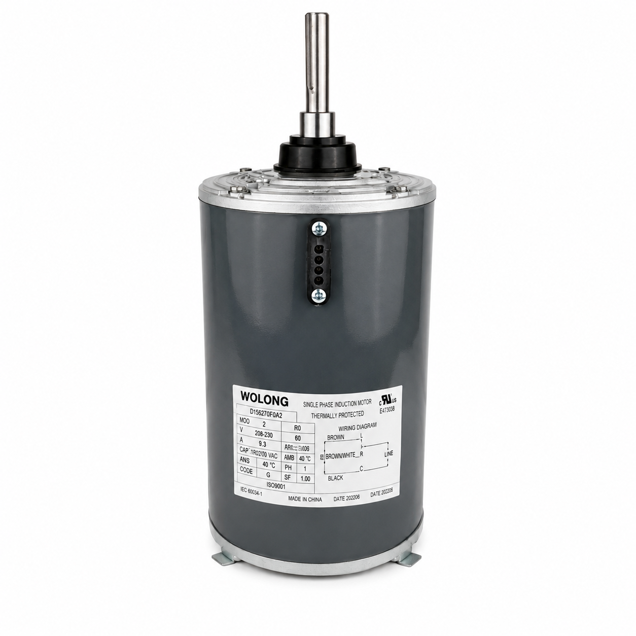 Carrier HD56AH460 Heavy-Duty Condenser Fan Motor 460V 2 HP 3-Phase 1,140 RPM 50/60 Hz