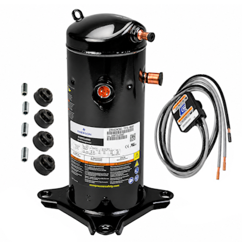 Copeland ZR42K5E-TF5-800 Scroll Compressor 200/220V 3-Phase 42,200 BTU 60 Hz 3.5 Ton
