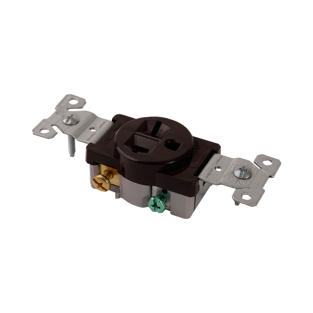 DiversiTech ED1876 Receptacle Brn (S) 20A-250V