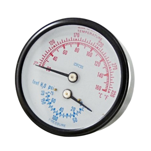 Kodiak Controls 4104-2.5-4-10 Gauges & Accesories 0-75psi 70-320 Fill 1/4" Back .95" Lg