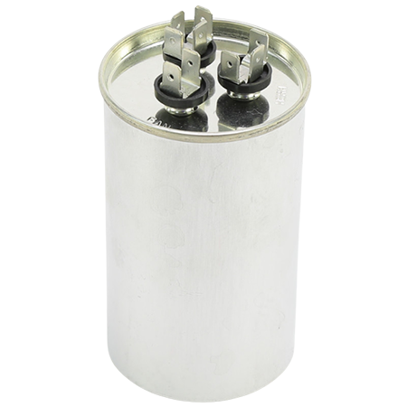 Hartland Controls CAP-45+10+440R Round Run Dual Capacitor 370+440V 45MFD