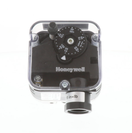 Honeywell C6097B3002 Pressure Switch 1/4" NPT Break on Rise Manual Reset 12" to 60" W.C.