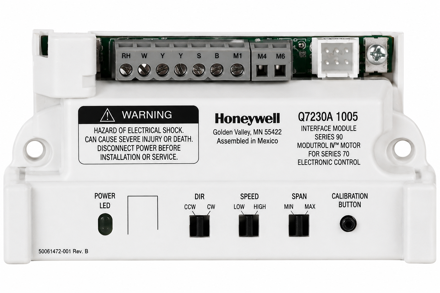 Honeywell Q7230A1005 Interface Module Electronic Adapter for Series 90 Modutrol IV Motor