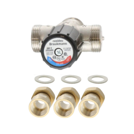 Resideo AM101C1070-UT-1LF Mixing Valve 3/4" Union NPT 70-120F