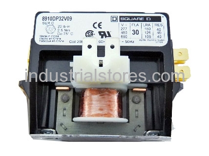 Square D 8910DPA42V09 208-240V 40A 3P DP Contactor