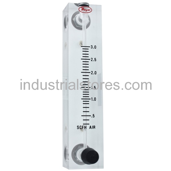 Dwyer VFB-90-SSV Flow Meter, 4 Scale, 0.3- 3 SCFM Air