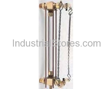 Conbraco 24-601-00 Water Gauge Chain Lever 1/2" [5/8" X 12" Glass O.D. & Length] Standard Gauge with Standard Glass and Rod
