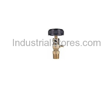 Conbraco 26-304-28 Compression Gauge Cock 1/2" Aluminum Wheel Type Polished Brass Finish