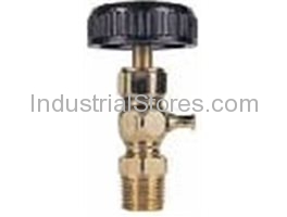 Conbraco 26-305-28 Compression Gauge Cock 1/2" Composition Wheel Type Polished Brass Finish