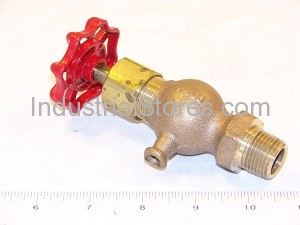Conbraco 26-704-01 Seat Compression Gauge Cock PTFE 1/2" Aluminum Wheel Type