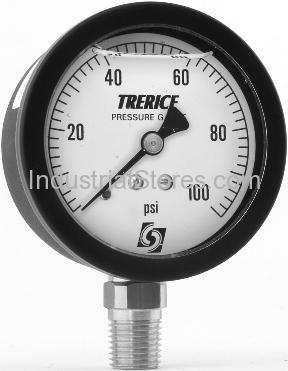 Trerice 800LFB3502LA090 3.5 0-30 psi Liquid 1/4 NPT Lower