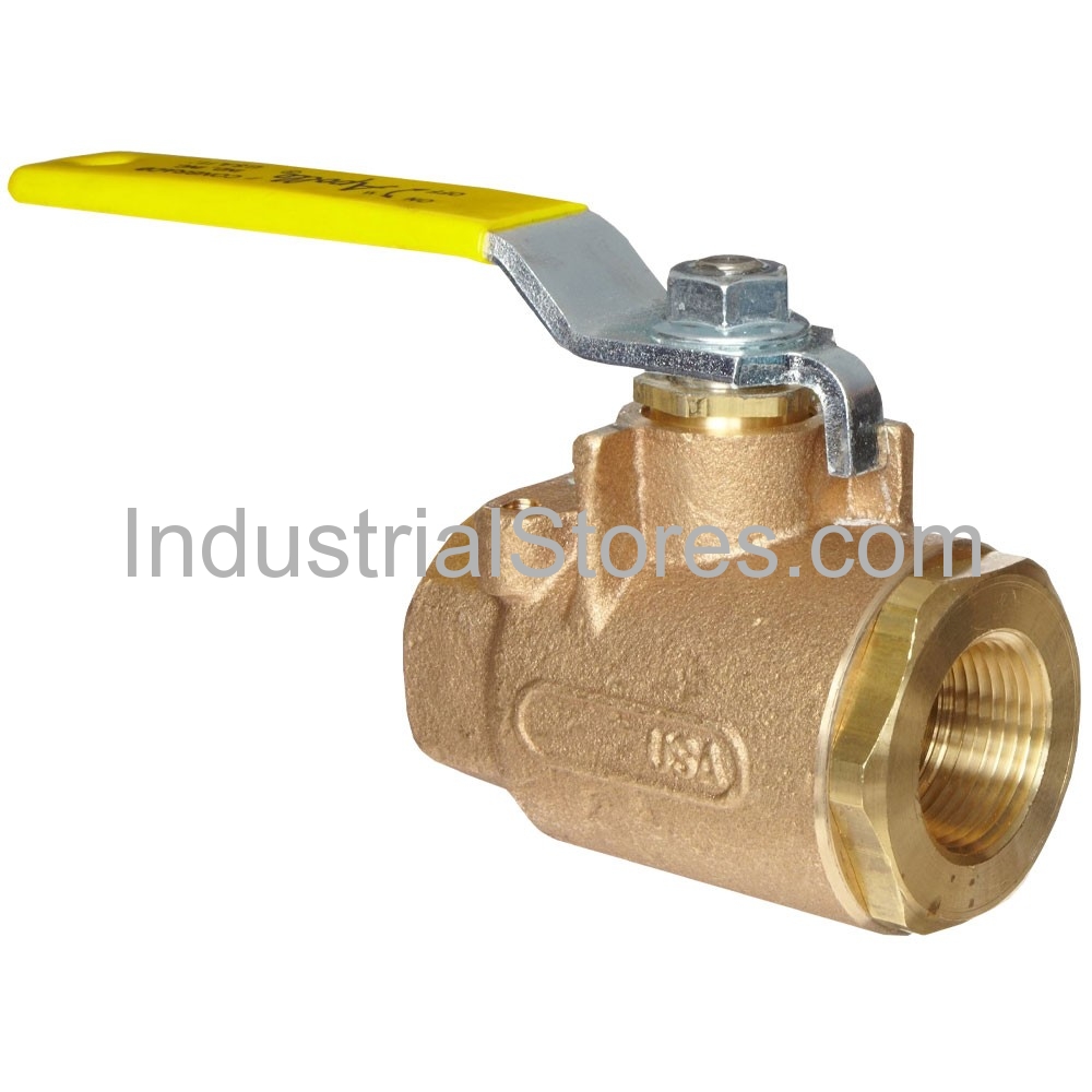 Conbraco 77-143-01 Bronze Full-Port Ball Valve 1/2" Threaded 600psig WOG Cold Non-Shock 150psig Saturated Steam