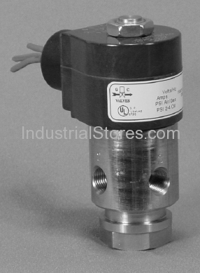 GC Valves S336YF15N4BD8W Solenoid Valve 3-Way Direct Acting Universal 1/4" NPT Brass