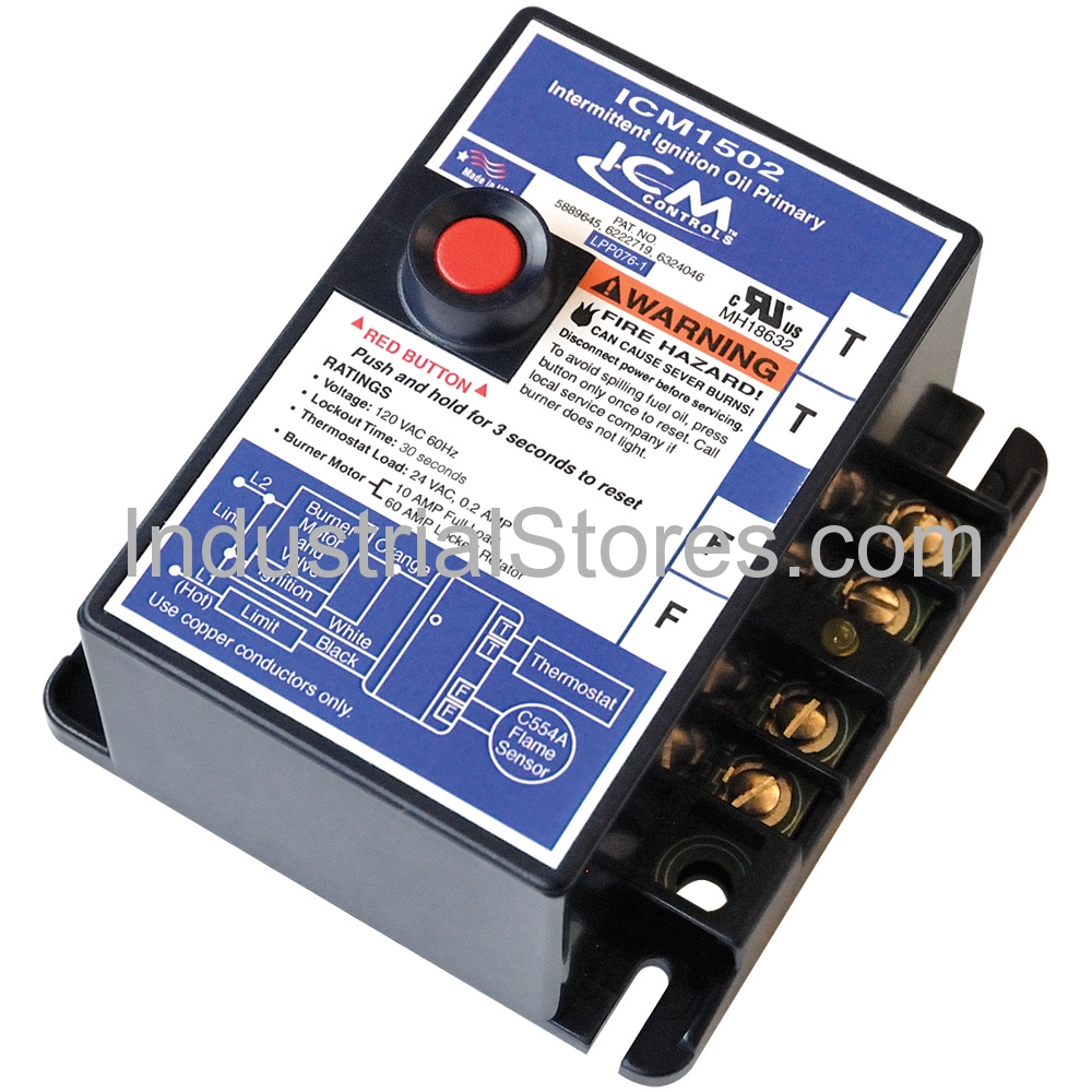 ICM Controls ICM1502 Oil Primary Control 30-second LockOut