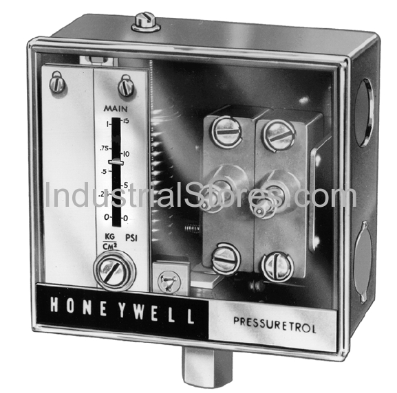 Honeywell L4079B1058 PressureTrol Limit Controllers Open High 5-50psi Manual Reset