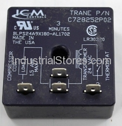 Trane RLY1634 Relay 24V .5A 3Min Time Delay