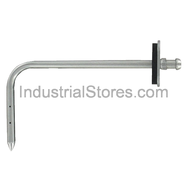 Love Controls A-302F-A Static Pressure Tip with Mounting Flange Stainless Steel 3/16" Rubber or Plastic Tubing (4" depth)