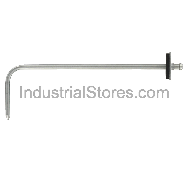 Love Controls A-302F-B Static Pressure Tip with Mounting Flange Stainless Steel 3/16" Rubber or Plastic Tubing (6" depth)