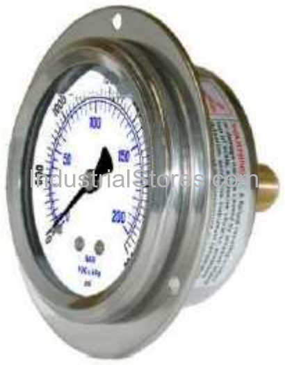 Kodiak Controls KC204L4060 Gauges & Accesories 4" Dial 0/60psi Liquid 1/4" Back Mount