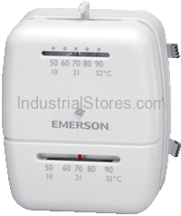 White-Rodgers 1C26-101 Mechanical Thermostat Single Stage Heat/Cool 50-90F