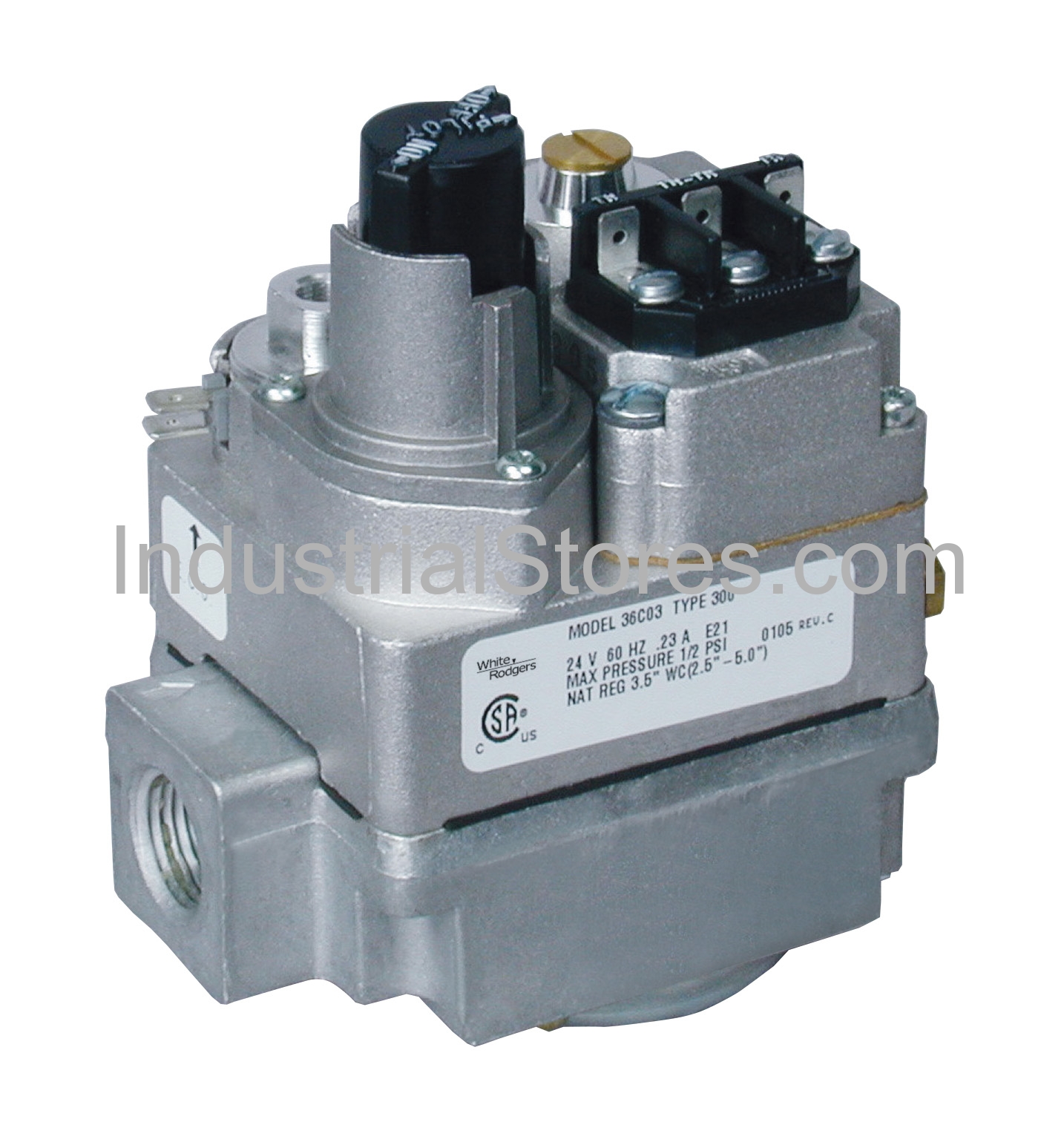 White-Rodgers 36C03-300 Gas Valve Standing Pilot 24V 1/2" x 3/4"