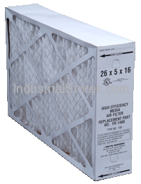 White-Rodgers FR2000-100 Media Filter Replacement MERV 8 2000CFM (Package of 3)