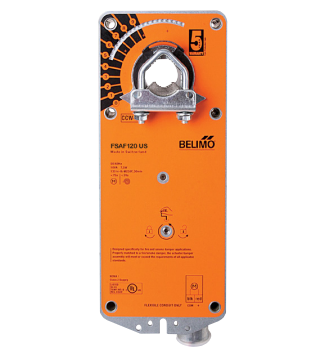 Belimo FSAF120 120V 133" psi Spring Return Fire and Smoke Actuator