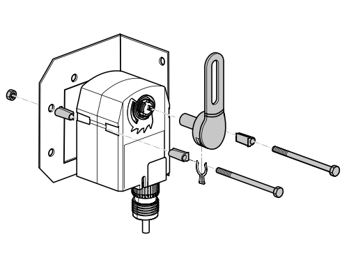 Belimo ZG-TF112 Crank arm Mounting Kit