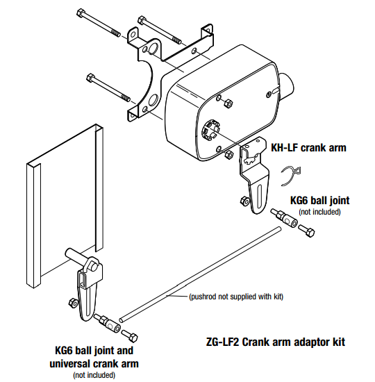 Belimo ZG-LF2 Crank arm Adapter For LF-footS
