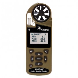 Kestrel 0840BNVTAN Series 4000NV Weather Tracker with Density Altitude, Night Vision & Bluetooth