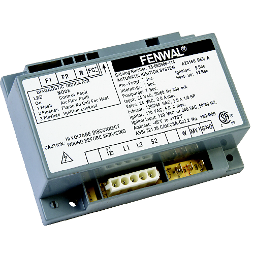 Fenwal 35-665725-121 Microprocessor-Based Hot Surface Ignition Control with Inducer Blower Relay 30-Second Post-Purge 3 TFI 4-Seconds 15-Second Pre-Purge 30-Second Inter-Purge