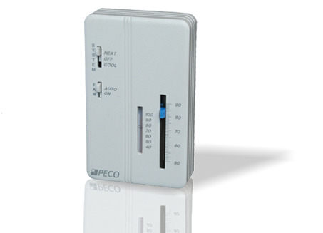 Peco SP155-027 Temperature Adjustible Zone Sensor with ComJack