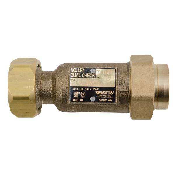 Watts 0792077 Lead Free Bronze Dual Check Valve LF7C 3/8"