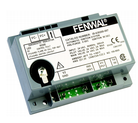 Fenwal 35-630501-007 Microprocessor-Based Intermittent Pilot Ignition Control Re-Ignition After Loss of Flame Noryl Gray Enclosure 1 TFI 90-Second