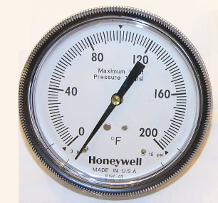 Honeywell 14004905-002 Receiver Gauge 3-1/2" 0-200F