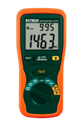 Extech 380260 Autoranging Digital Megohmmeter, 1000V