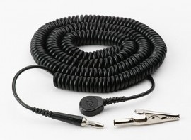 3M 2220 Wrist Strap Grounding Cord, Coiled, 10-ft working length (Case of 200)