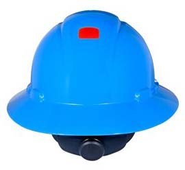 3M H-803R-UV Blue Hard Hat with UVicator (Pack of 10)
