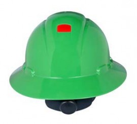 3M H-804R-UV Green Hard Hat with UVicator (Pack of 10)