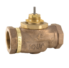 Barber Colman (Schneider Electric) VB-7213-0-4-10 Venta 2-Way Globe Valve Body Brass Trim 1-1/2" NPT Normally Open 28Cv