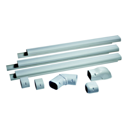 Smart Electric SWW110 Line Set Covers And Plastic Fittings 7-7/8" Wall Cover / Inlet