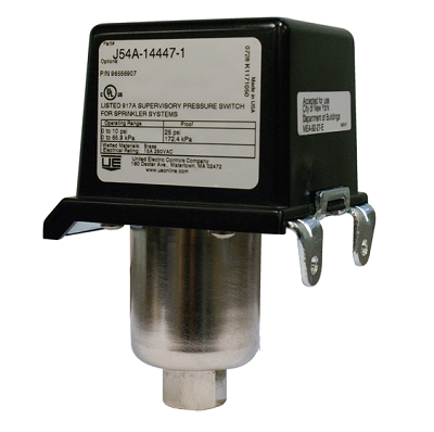 United Electric J54S-24-1520 Pressure Switch SPDT Internal Hex Adjustment with No Reference Dial 3-30 PSI 1/4" NPT Adjustable Deadband