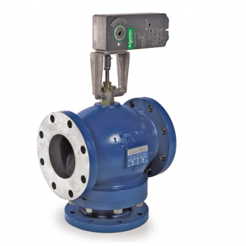 Barber Colman (Schneider Electric) VK-8303-602-5-12 Pneumatic Globe Valve 3-Way 2-1/2" Flanged 5-10 PSI 80 Cv