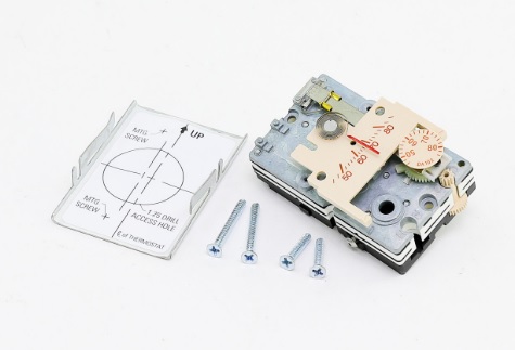Siemens Building Technology 192-202 Powerstar Single Farenheit Setpoint Pneumatic Room Thermostat & Wall Plate Integral Relay Direct Action (2-Pipe)