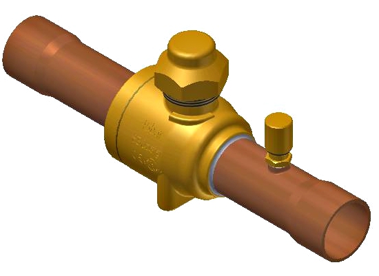Danfoss 009G7056 GBC Shut-Off Ball Valve 1-1/8"