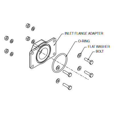 Asco 296657-004 Inlet Adapter Kit 1-1/2"