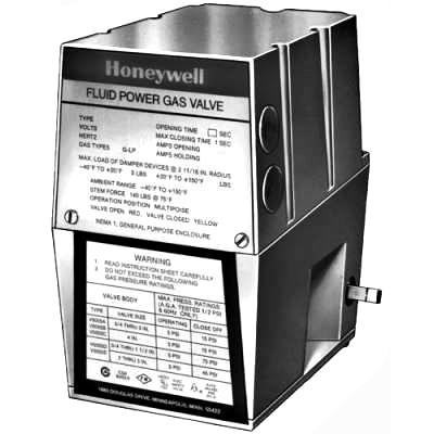 Honeywell V4055A1098 120/60 13 SEC Opening Time W/ Damper Shaft