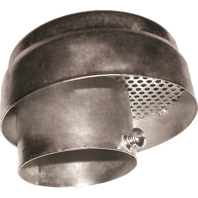Beckett 14037 Zinc-Plated Slip-On Vent Cap 1-1/4"